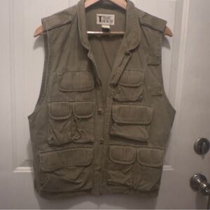 Trail Designs Olive Green Utility Vest Size Small
